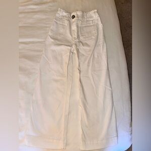 The Colette High-Rise Crop Wide-Leg Jeans by Maeve